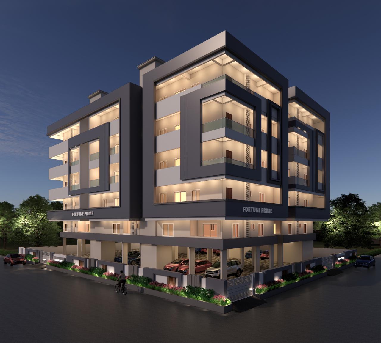 Fortune Prime - Night View Elevation